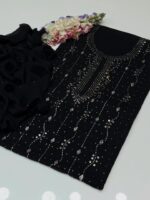 Handmade Shahi  Mukesh Work On Pure shafon Full Shirt Jal With Chatta Dupatta 2pc Suit👗 - Image 8