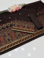 Premium Viscose Jacquard Brosha Shirt and Back. - Image 7