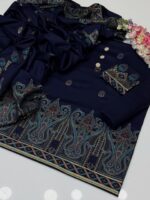 Premium Viscose Jacquard Brosha Shirt and Back. - Image 8