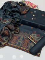 Premium Viscose Jacquard Brosha Shirt and Back. - Image 5