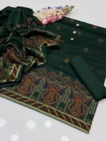 Premium Viscose Jacquard Brosha Shirt and Back. - Image 6