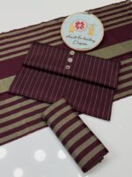 Multani Khaadi Marina Lining Shirt & Trouser & Paired with a Lining Jacquard Marina Khaadi Shawl - Image 4