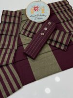 Multani Khaadi Marina Lining Shirt & Trouser & Paired with a Lining Jacquard Marina Khaadi Shawl - Image 5