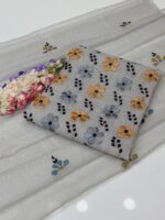 Handmade Applic Work On khaddi karandi Net  Fabric Full Shirt Jall With Booti Jall Dupatta 2pc Suit👗 - Image 7