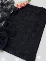 Handmade Applic Work On Net Fabric Full Shirt Jall With Booti Jall Dupatta 2pc Suit…✨🌿🪡💝 - Image 5