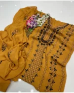 Handmade pakka makri tanka on soft shifoon 2pc - Image 11