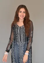 Handmade pakka makri tanka on soft shifoon 2pc