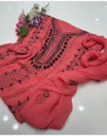 Handmade pakka makri tanka on soft shifoon 2pc - Image 9