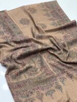 Elegant And Beautiful Hand Made Kashmiri Embroidery With Block Print Excellent Quality Pashmina - Image 7