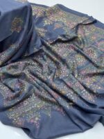 Elegant And Beautiful Hand Made Kashmiri Embroidery With Block Print Excellent Quality Pashmina - Image 6